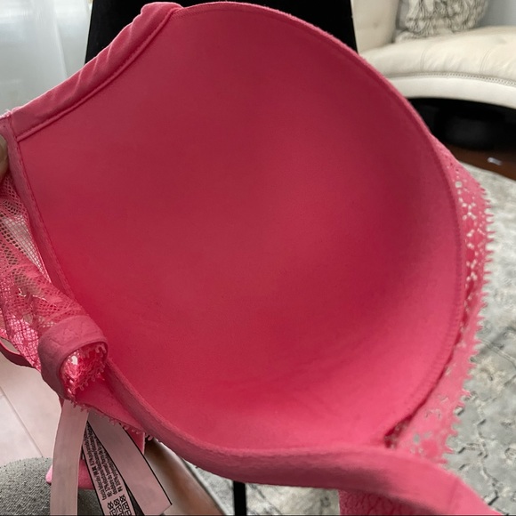 Victoria Secret Incredibles Plunge Bra Pink Size 34DDD - Picture 17 of 17